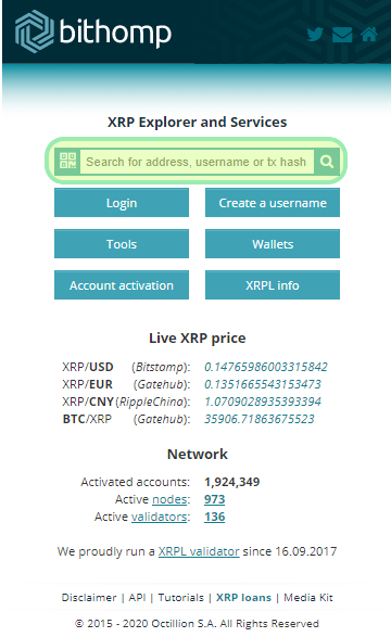 Ripple Explorer — Blockchair