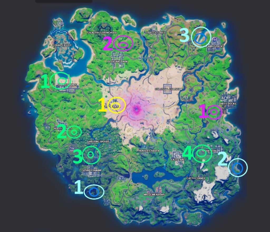 Fortnite: Where To Find All XP Coins - Chapter 2 Season 4 Week 1