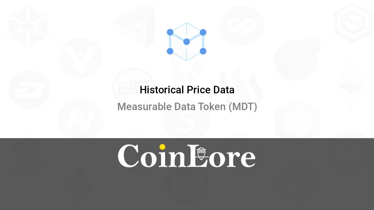 Measurable Data Token Price | MDT Price and Live Chart - CoinDesk