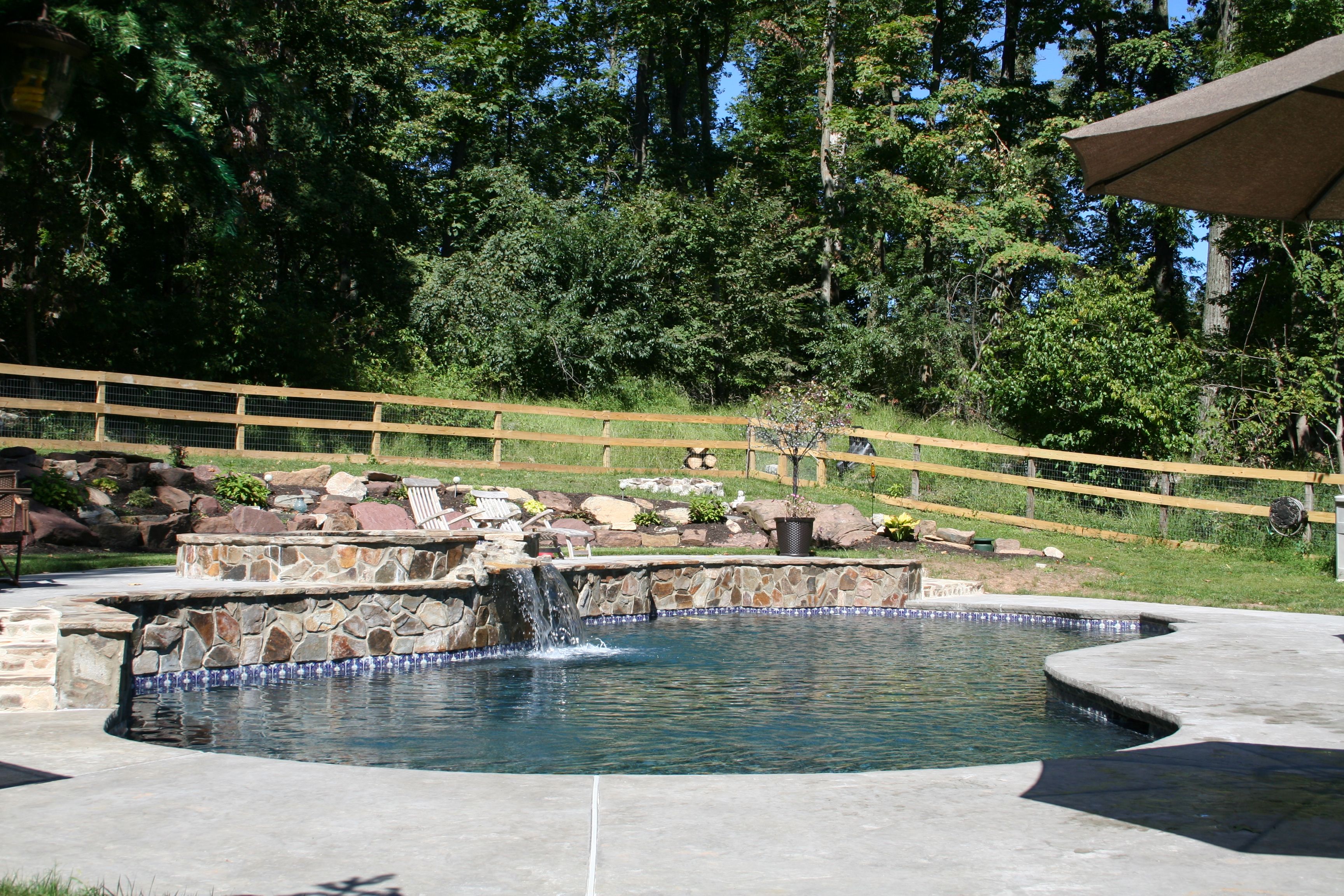 Swimming Pool with Raised & Reverse Bond Beams | The Pool Company Construction