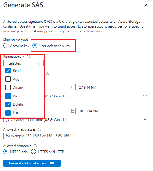 Grant limited access to data with shared access signatures (SAS) - Azure Storage | Microsoft Learn