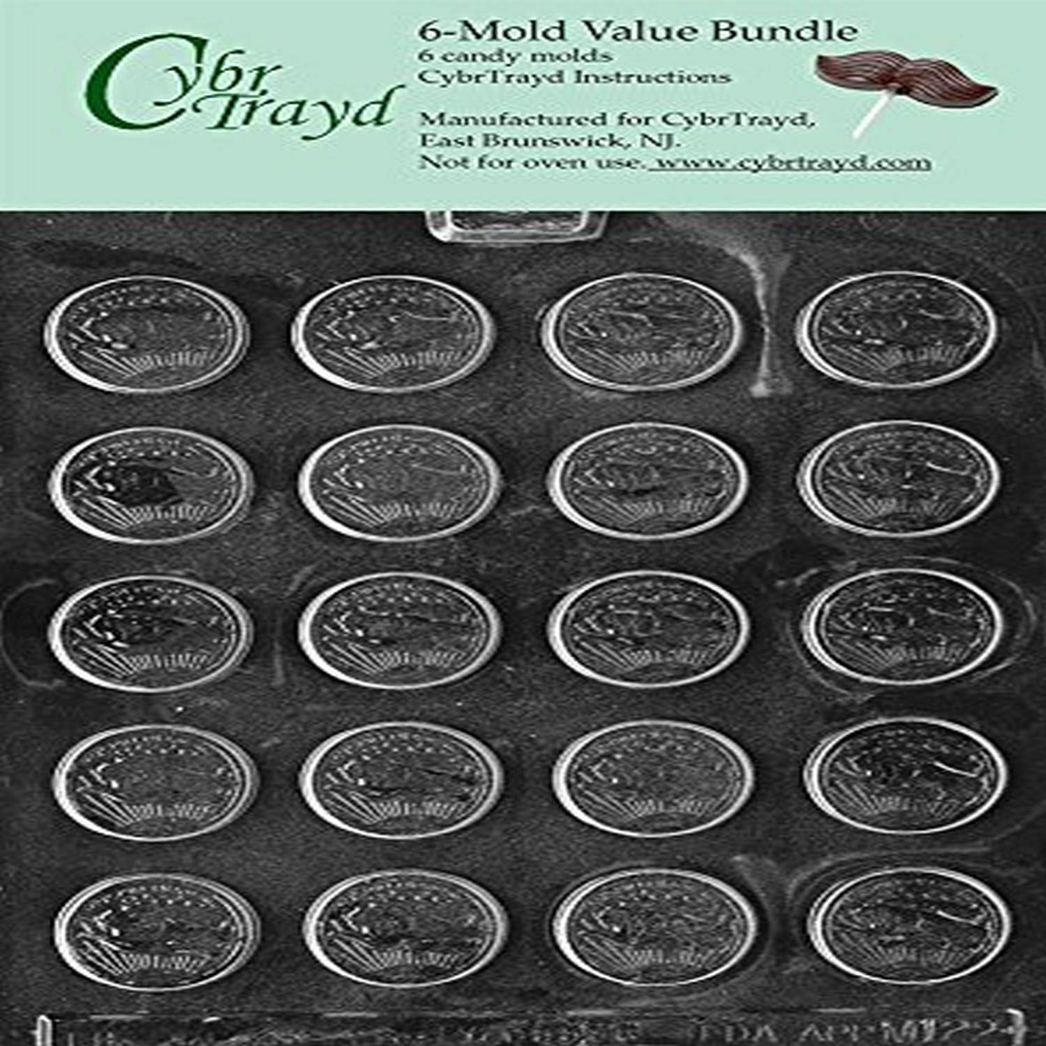 Cybrtrayd M Small Coins Chocolate Candy Mold with Zambia | Ubuy