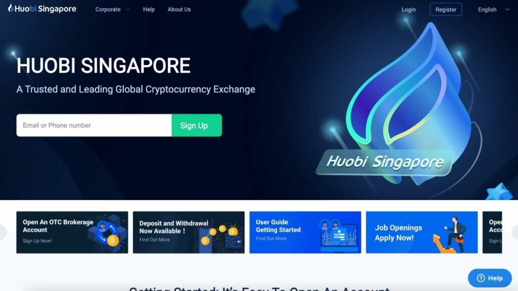 Crypto exchange Huobi to stop serving Singapore-based customers