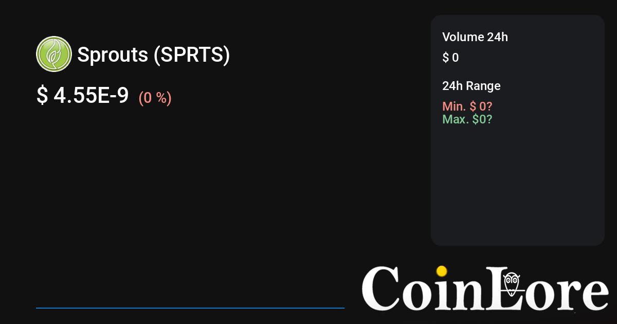 Sprouts Price Today - SPRTS to US dollar Live - Crypto | Coinranking