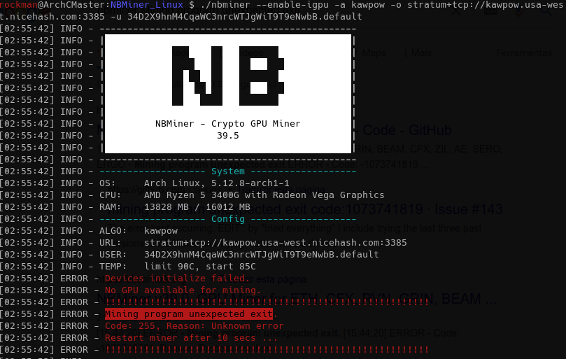 Skip the cards that cannot mine · Issue # · NebuTech/NBMiner · GitHub