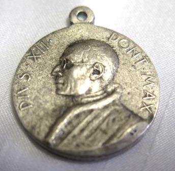 POPE PIUS XII PONTIFEX MAXIMUS Nickel Silver Commemorative Vatican Token Coin £ - PicClick UK