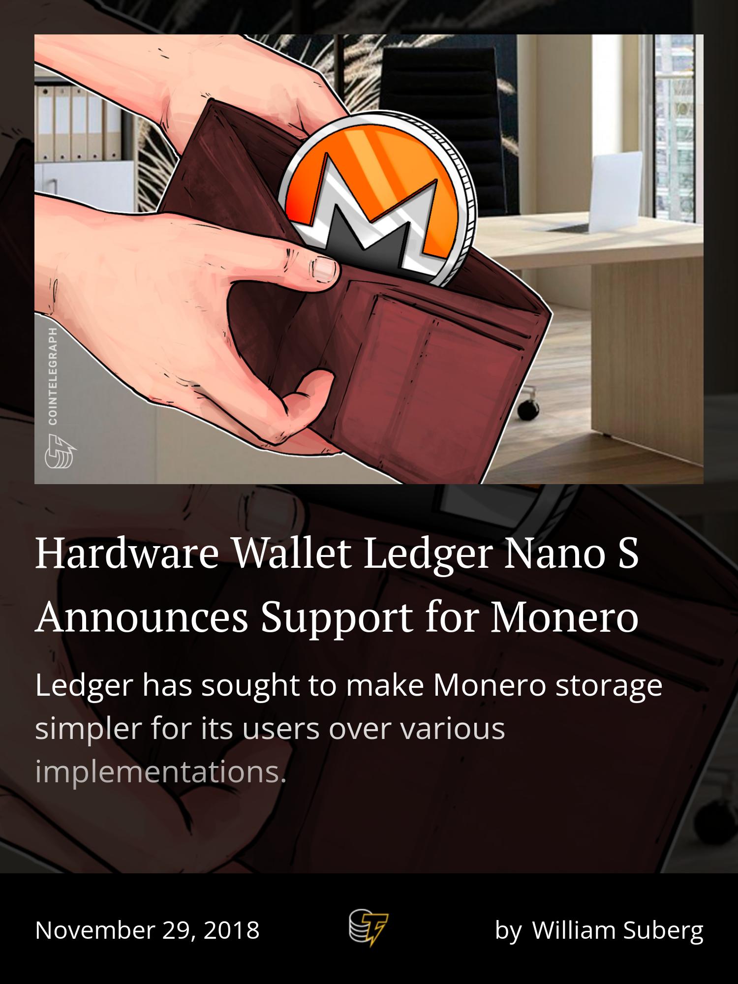 Monero GUI - Compatible third-party wallet | Ledger