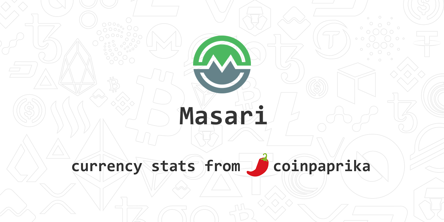 Masari price now, Live MSR price, marketcap, chart, and info | CoinCarp