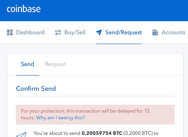 A recent send has been delayed (from API) - Exchange/Pro API - Coinbase Cloud Forum