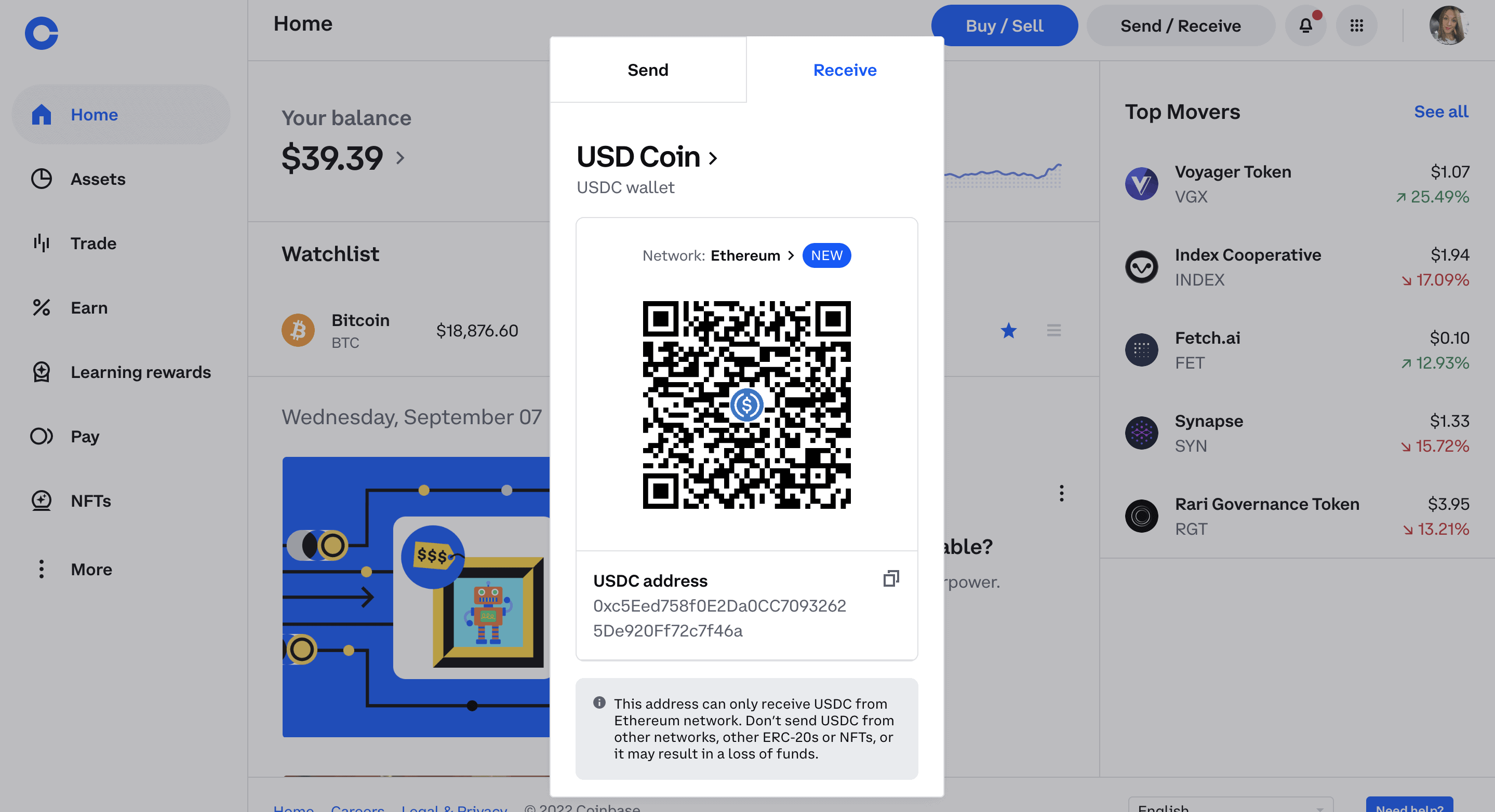 How to Locate Your Bitcoin Public Address (in Coinbase) - Early Investing