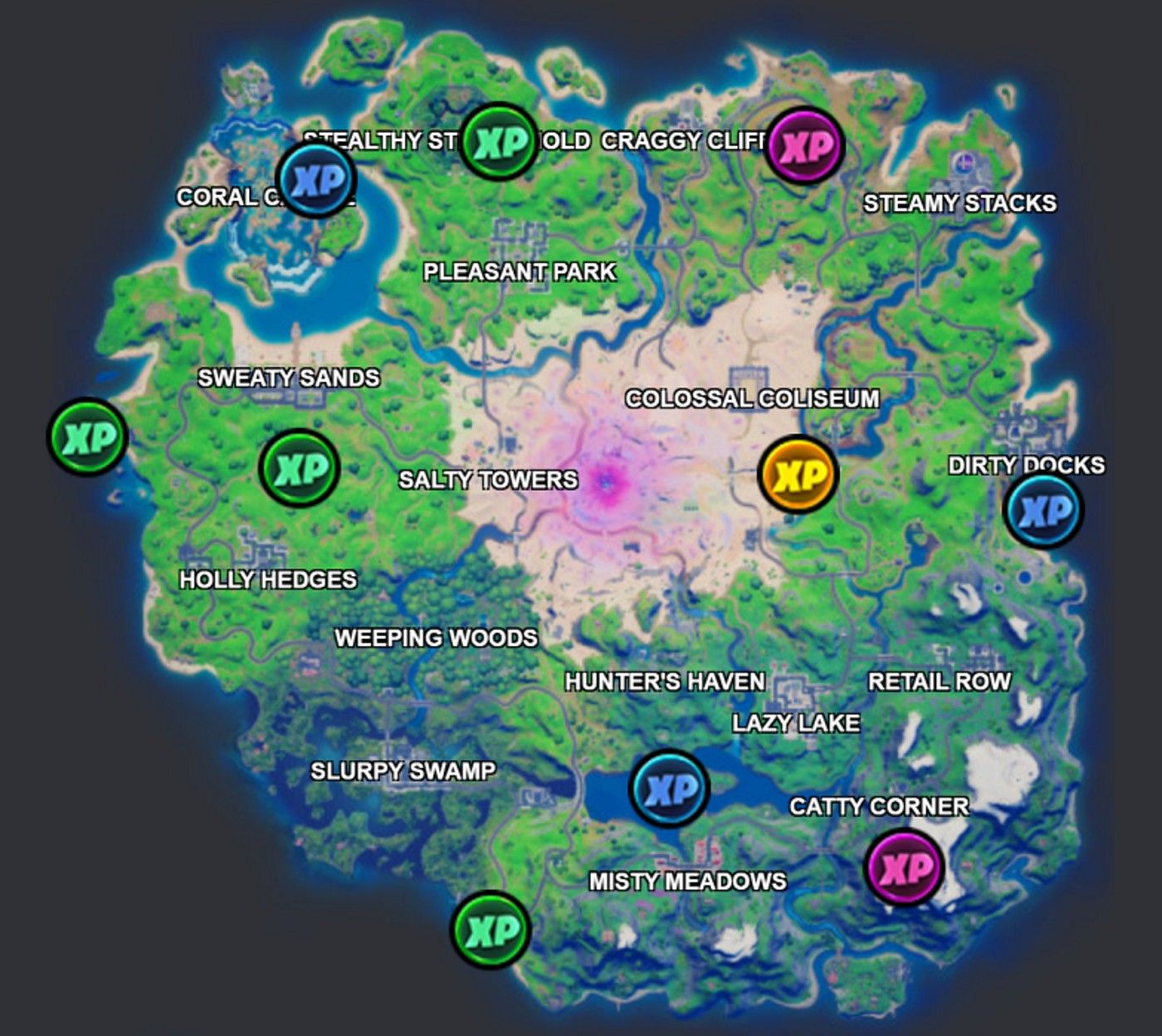 All Fortnite Season 3 Week 6 XP Coin Locations