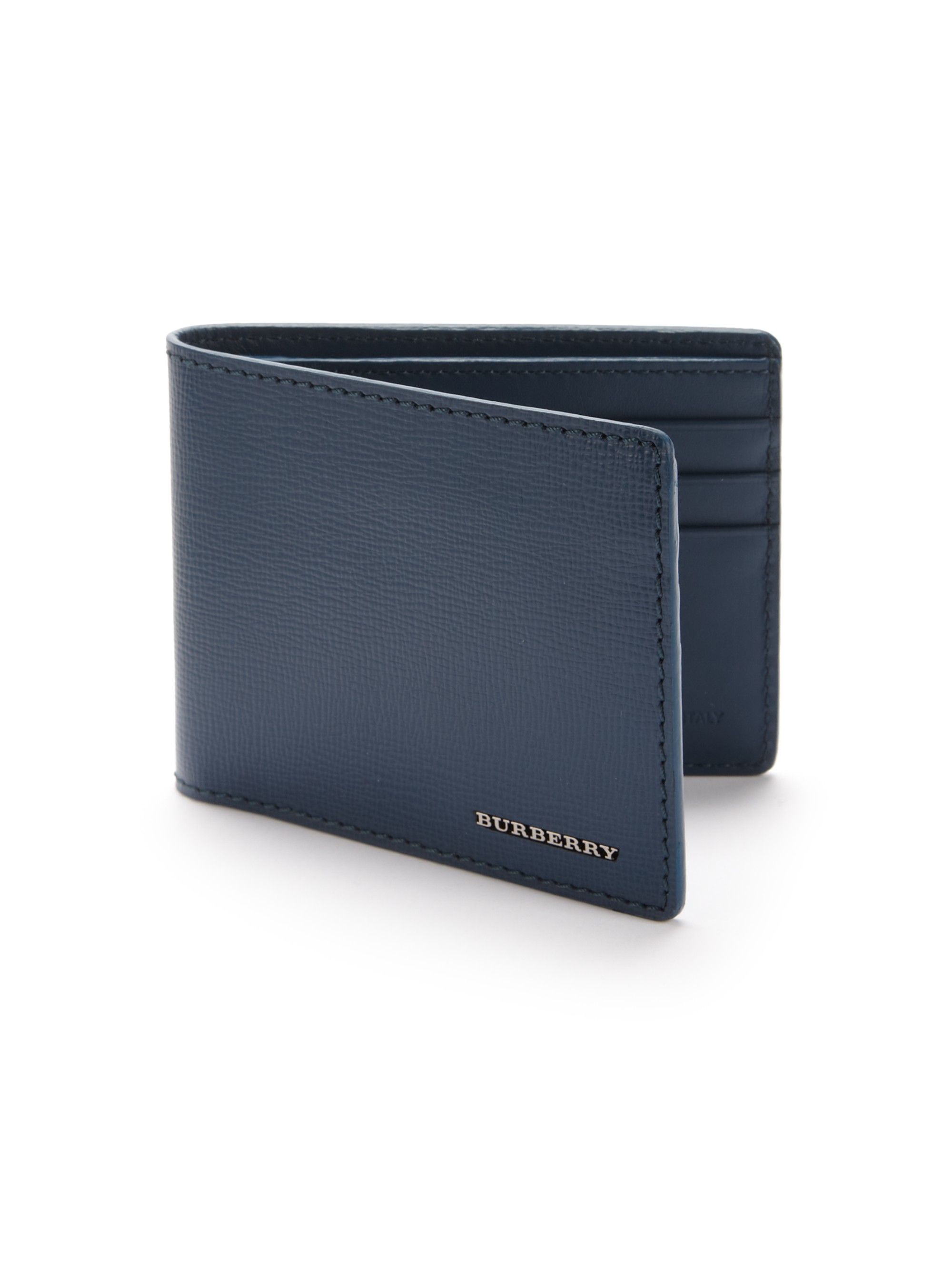 Burberry Check Money Clip Wallet Leather Accessories | Heathrow Reserve & Collect