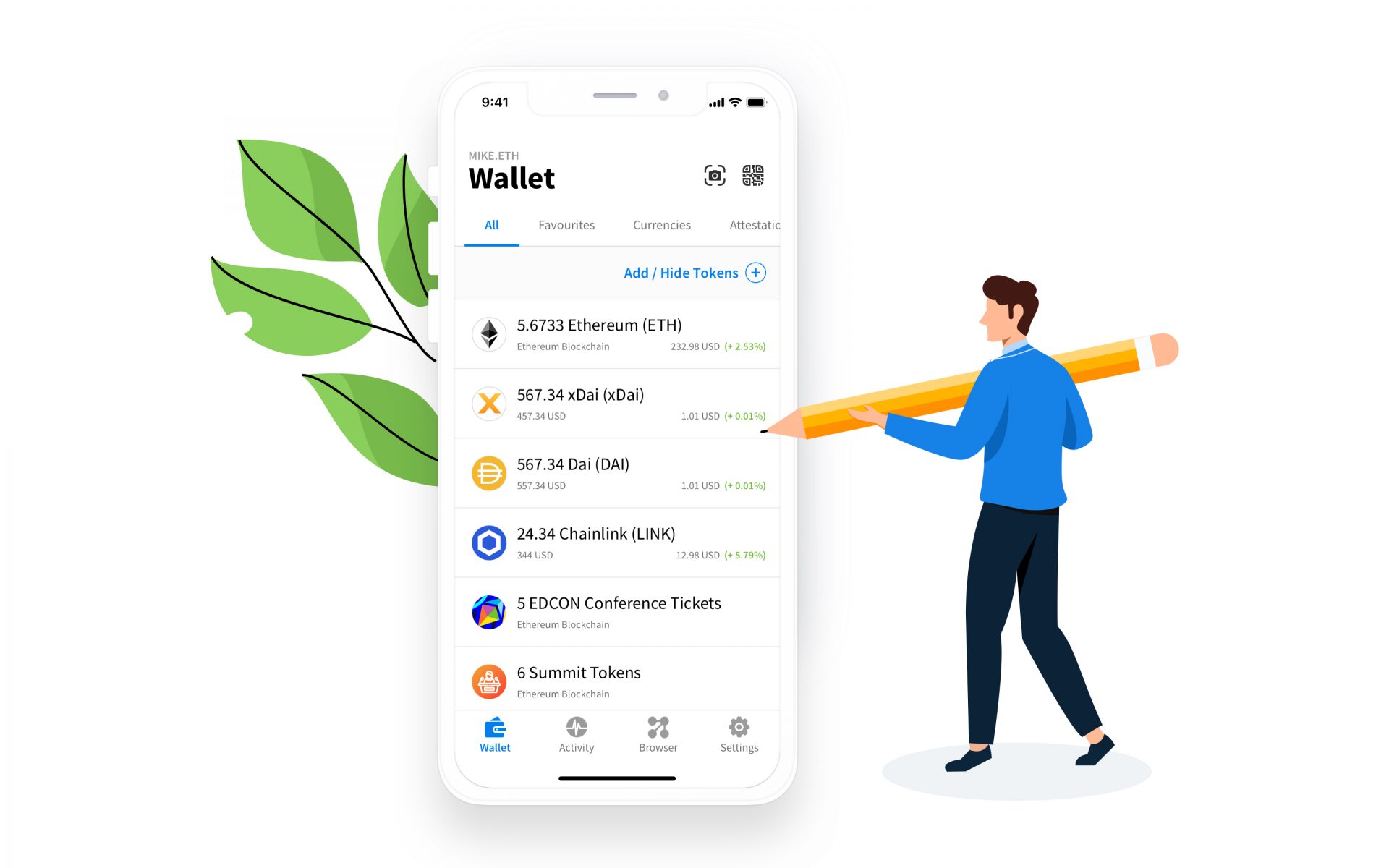 Uniswap Wallet on iOS and Android