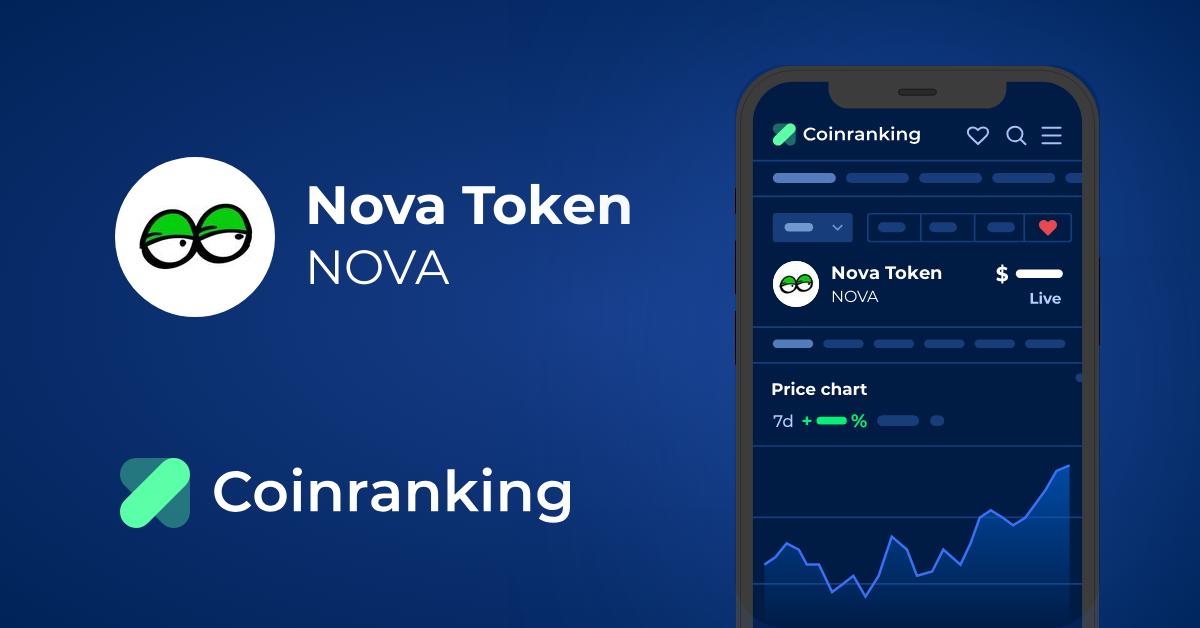 Nova Token price, NOVA live chart & news, NOVA to USD converter