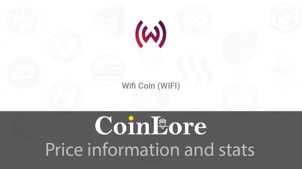 WIFI Coin price now, Live WIFI price, marketcap, chart, and info | CoinCarp