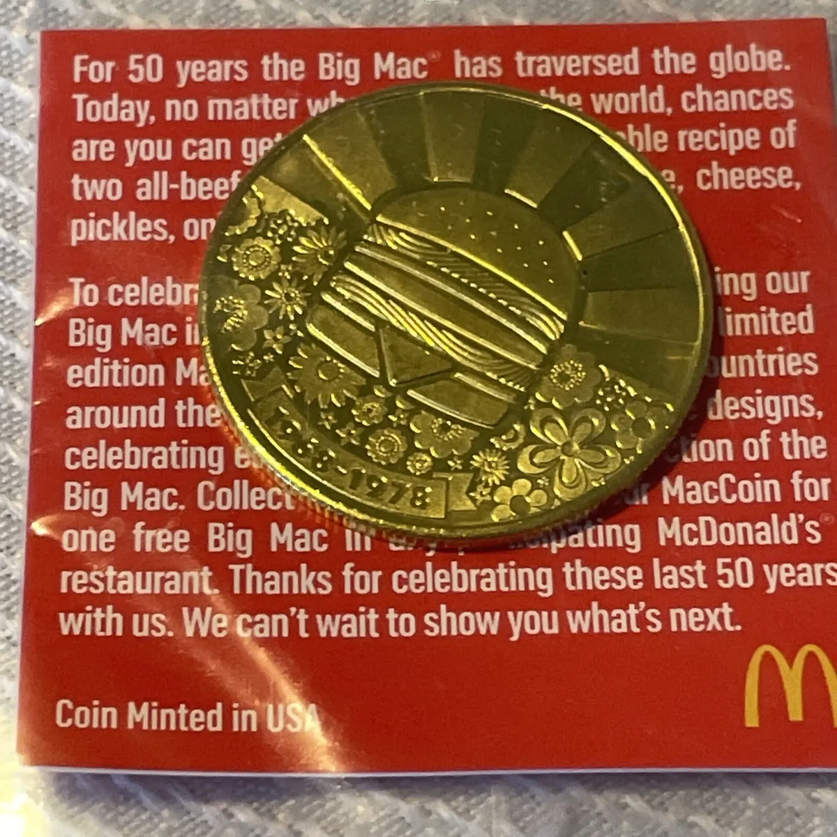 McDonald’s creates collectible coins honoring Big Mac’s 50th anniversary – Press Enterprise