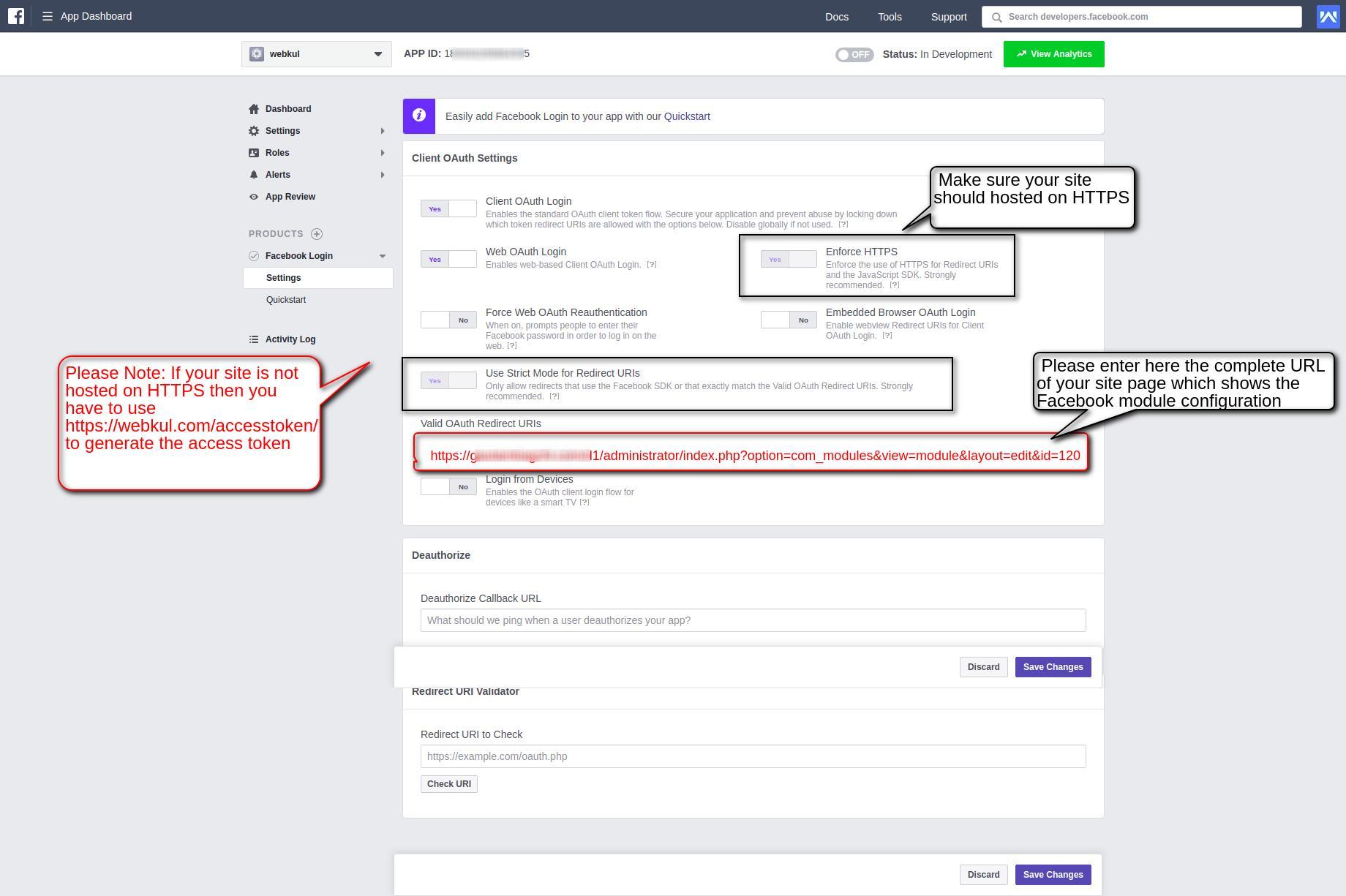 How to setup your Facebook page token — J-HotelReservation documentation