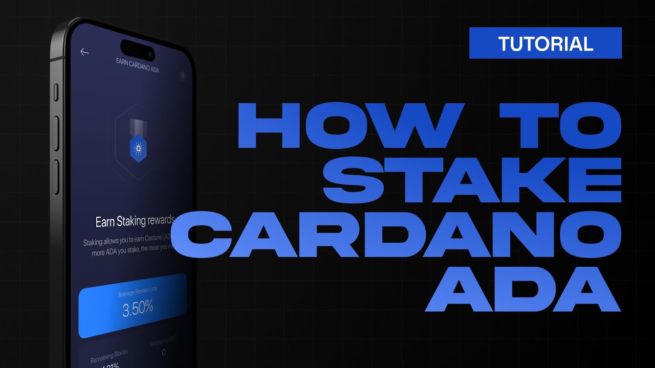 How to Stake Cardano (ADA)