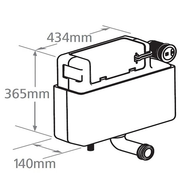 Roper Rhodes Torrent Concealed Dual Flush Cistern | Drench