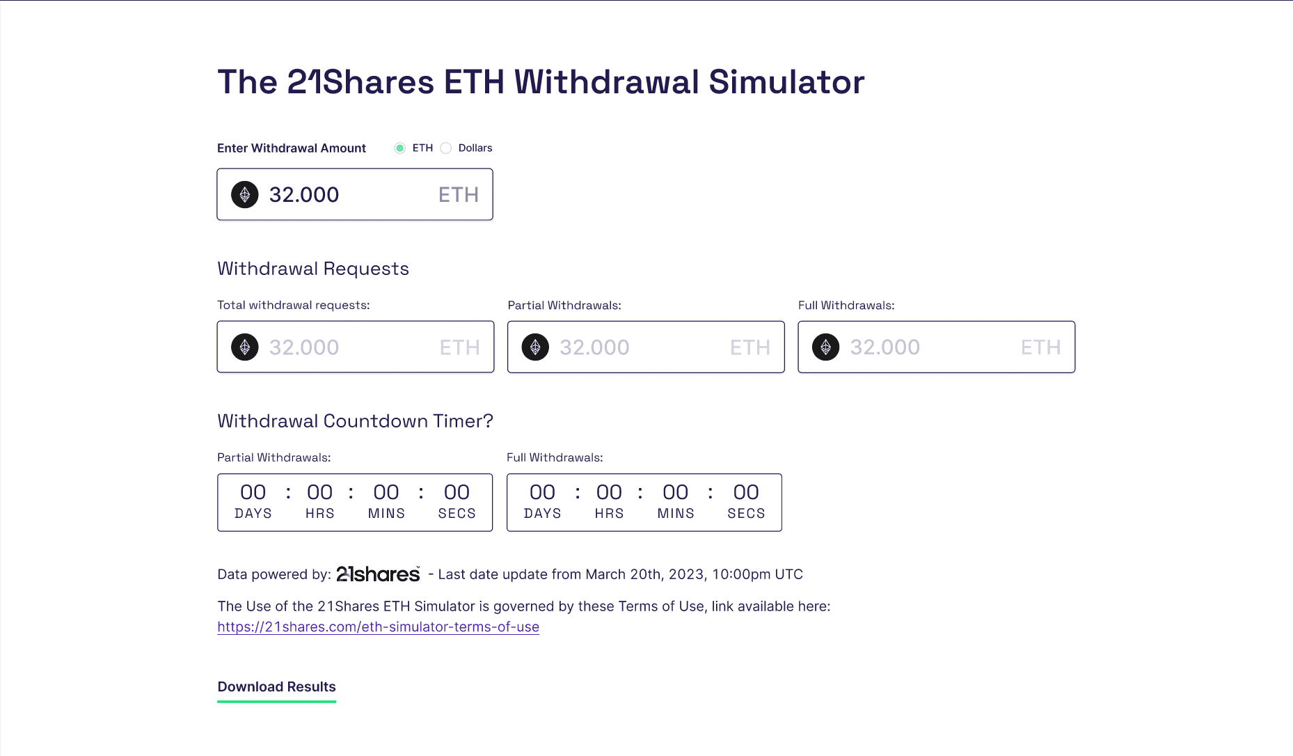 Ethereum staking withdrawals () | Docs