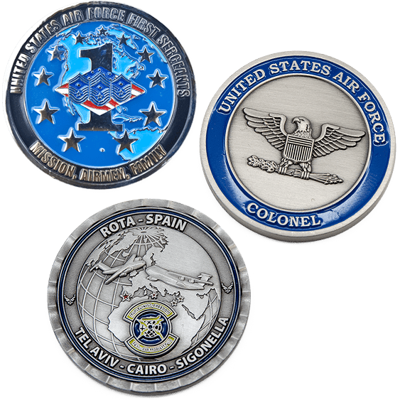 Custom Air Force Challenge Coins - Signature Coins