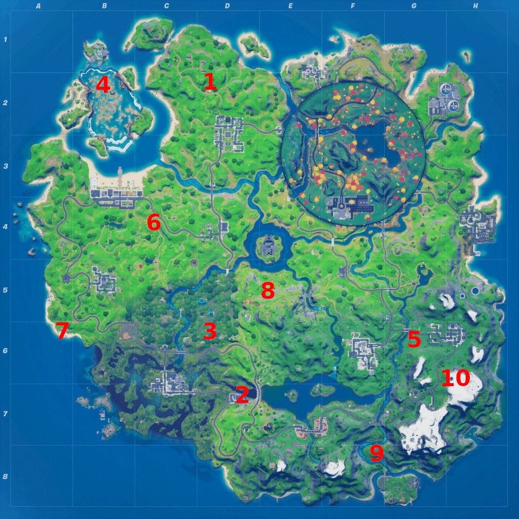 All Fortnite Season 4 Week 5 XP Coin Locations