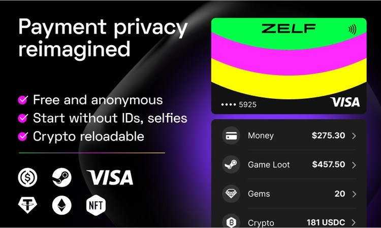 Zelf Launches Anonymous Visa Debit Card