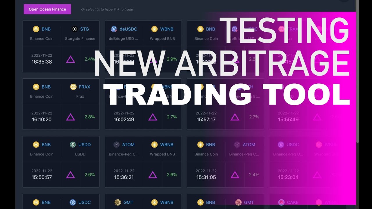 ArbiTool Professional Arbitrage scanner for cryptocurrencies