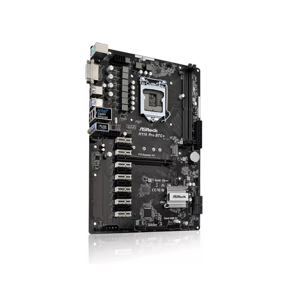 ASRock H Pro BTC+ Mining Motherboard with 13 PCI Express Slots – Thriftking Computer