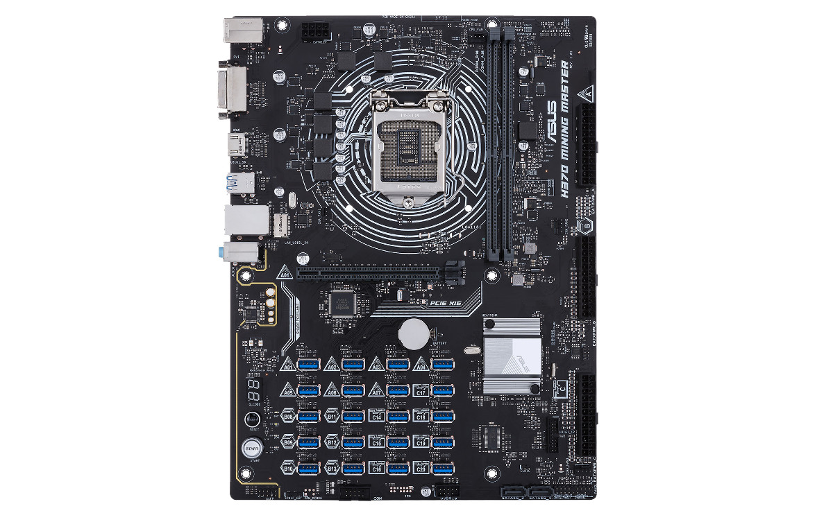 ASUS unveils new crypto-mining motherboard, supports 20 GPUs