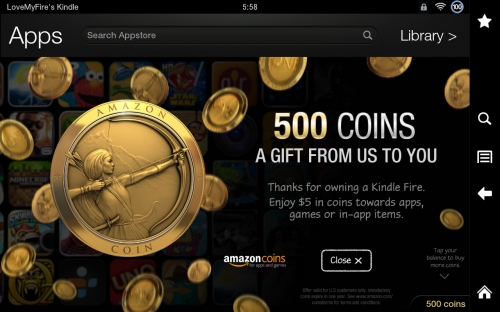 Amazon Coins for the App Store