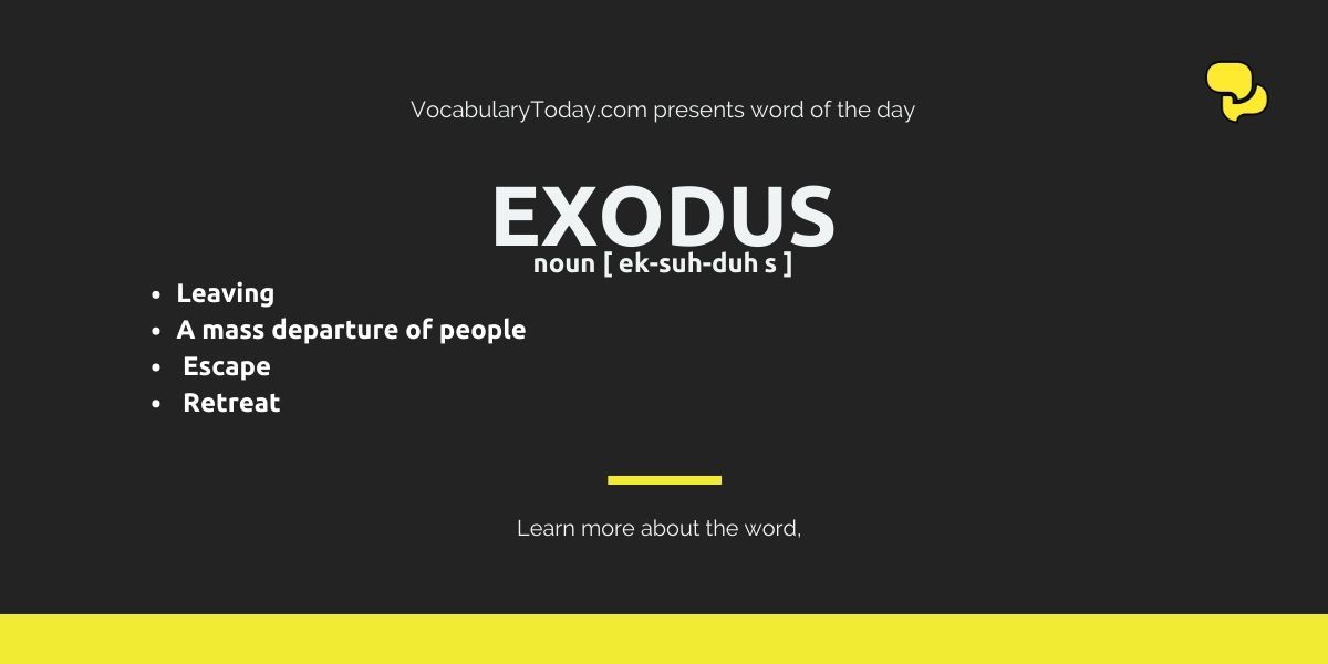 What Does Exodus Mean?