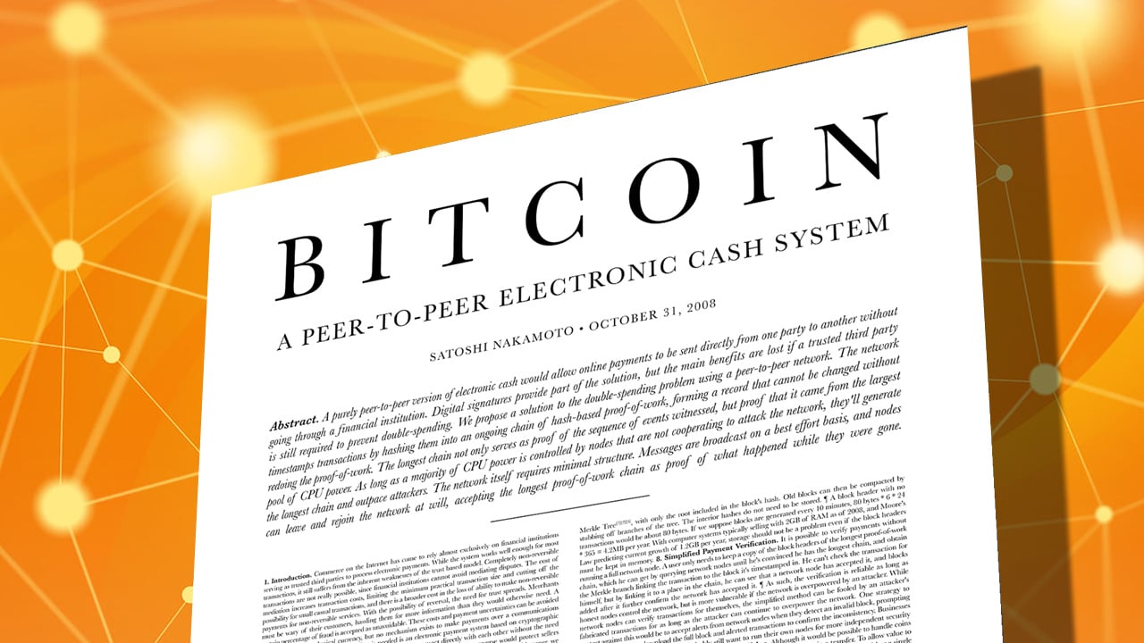 The Bitcoin Whitepaper Summary - Bitcoin's first official document