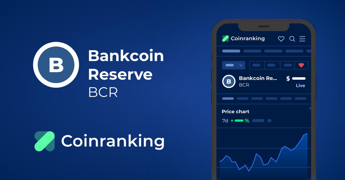 Convert 1 BCR to USD - Bankcoin Reserve price in USD | CoinCodex