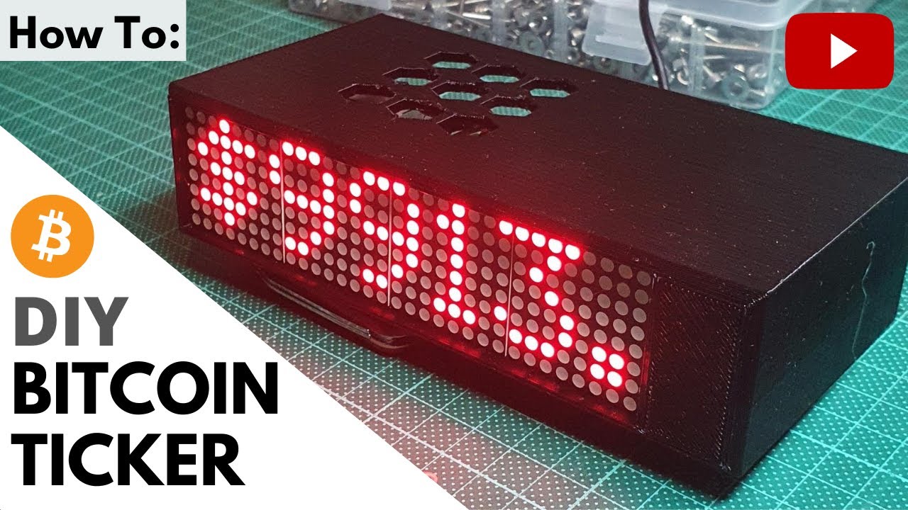 Desktop Cryptocurrency Ticker Display - Track Crypto Coin Price At a Glance!