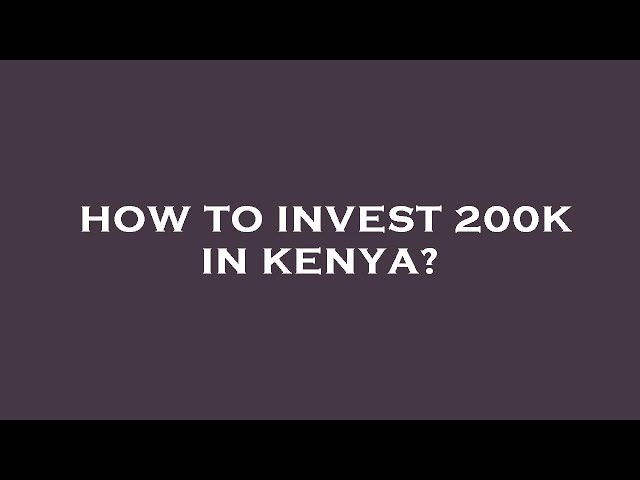 30 Profitable Business Ideas to Start w/ 50k, k and k in Kenya