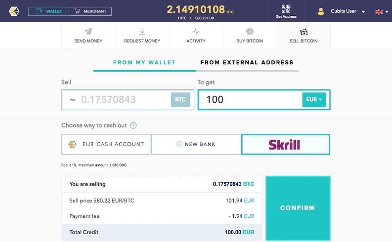 Withdraw to crypto | Skrill