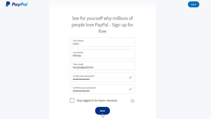 Sign Up for a Personal Account | PayPal