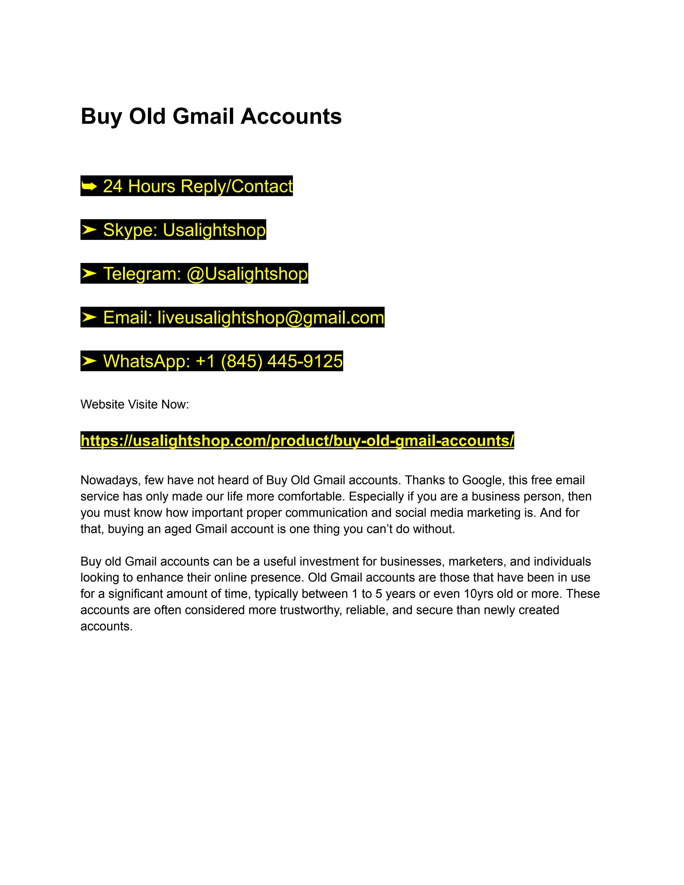 6 Best sites to Buy Gmail Accounts (PVA & Aged)