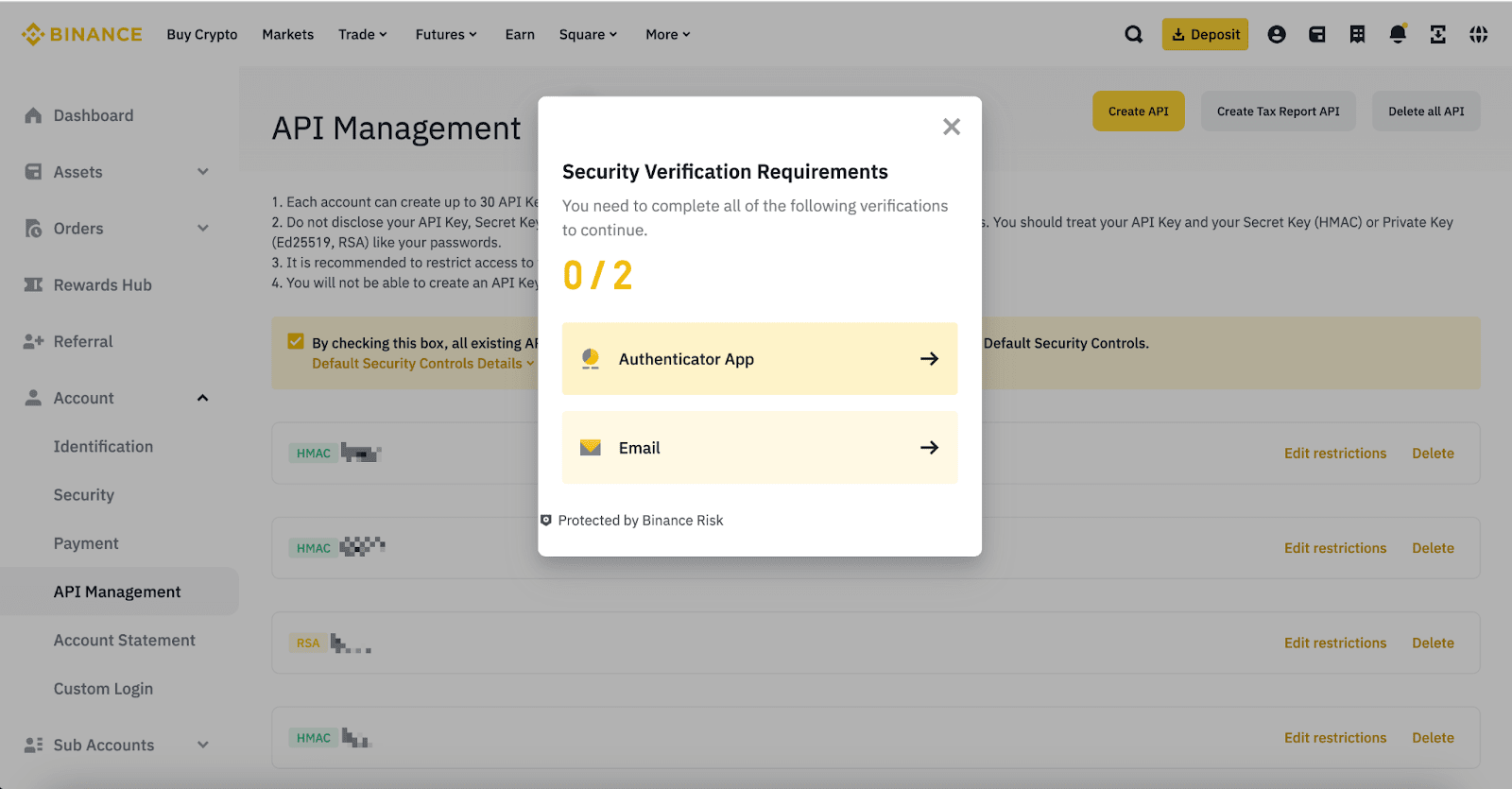 Binance Cloud API Documentation