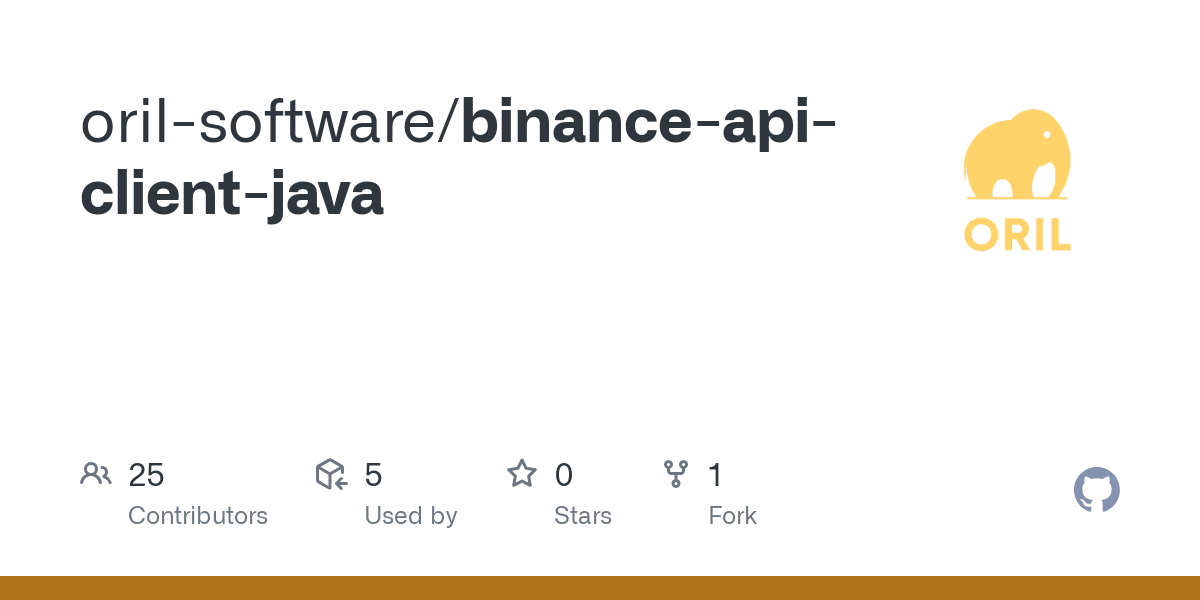 ecobt.rue:xchange-binance () - maven Package Quality | Cloudsmith Navigator