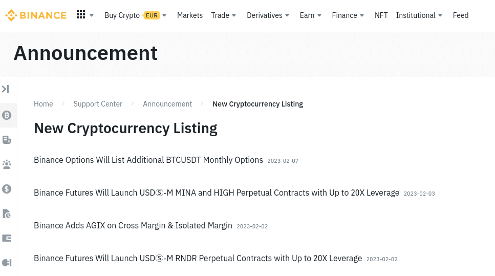 New Cryptocurrency Listings on CEXs | ListingSpy