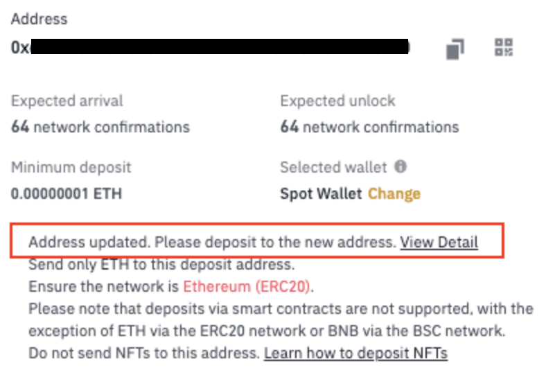 Binance to Disable Multiple Old Deposit Addresses - ecobt.ru