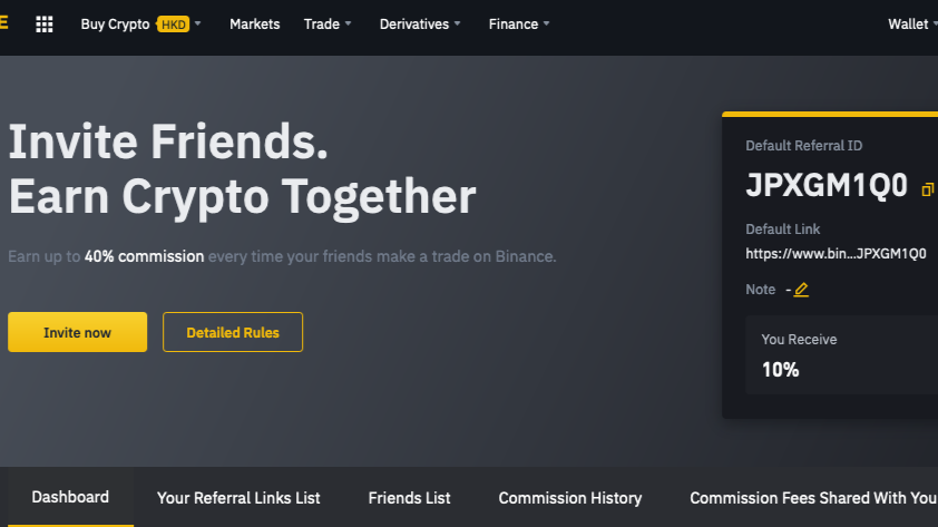 Binance Referral Code & Link is: | March 