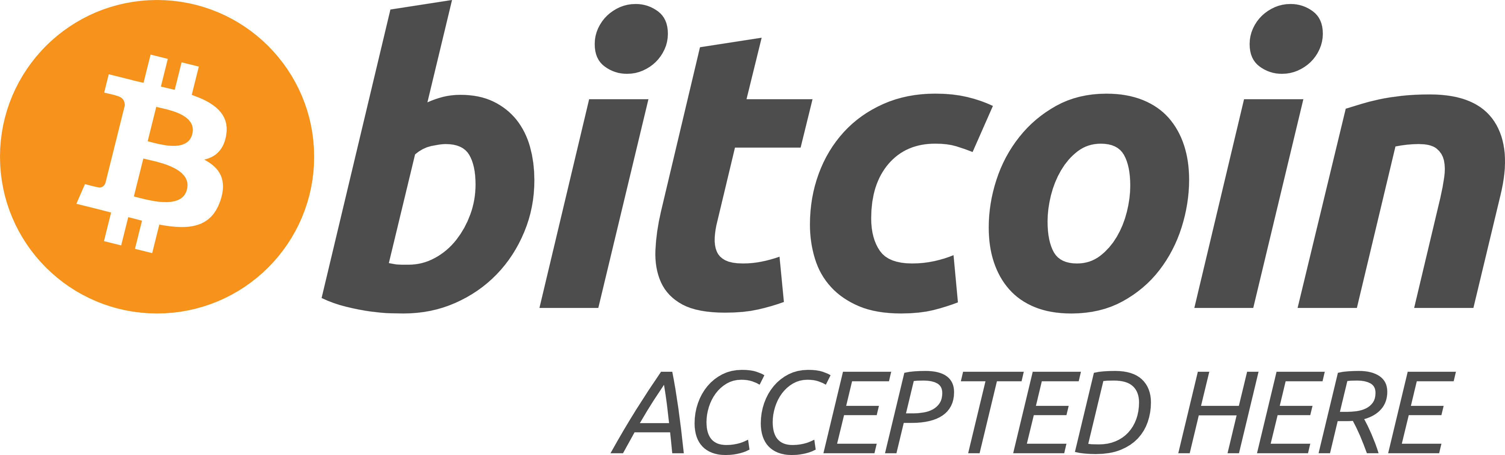 Bitcoin Accepted Here BTC Logo PNG Transparent & SVG Vector - Freebie Supply