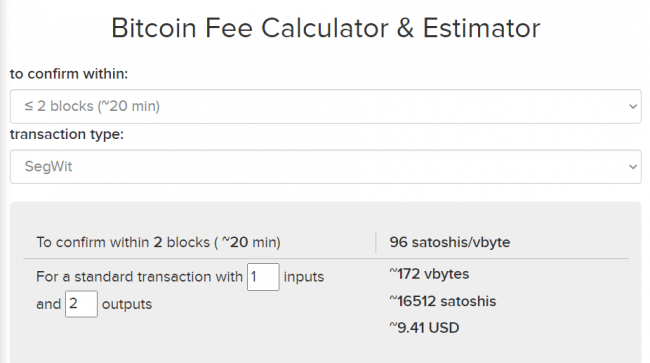 Bitcoin Transaction Size and Fee Estimator - Blockchain Academy