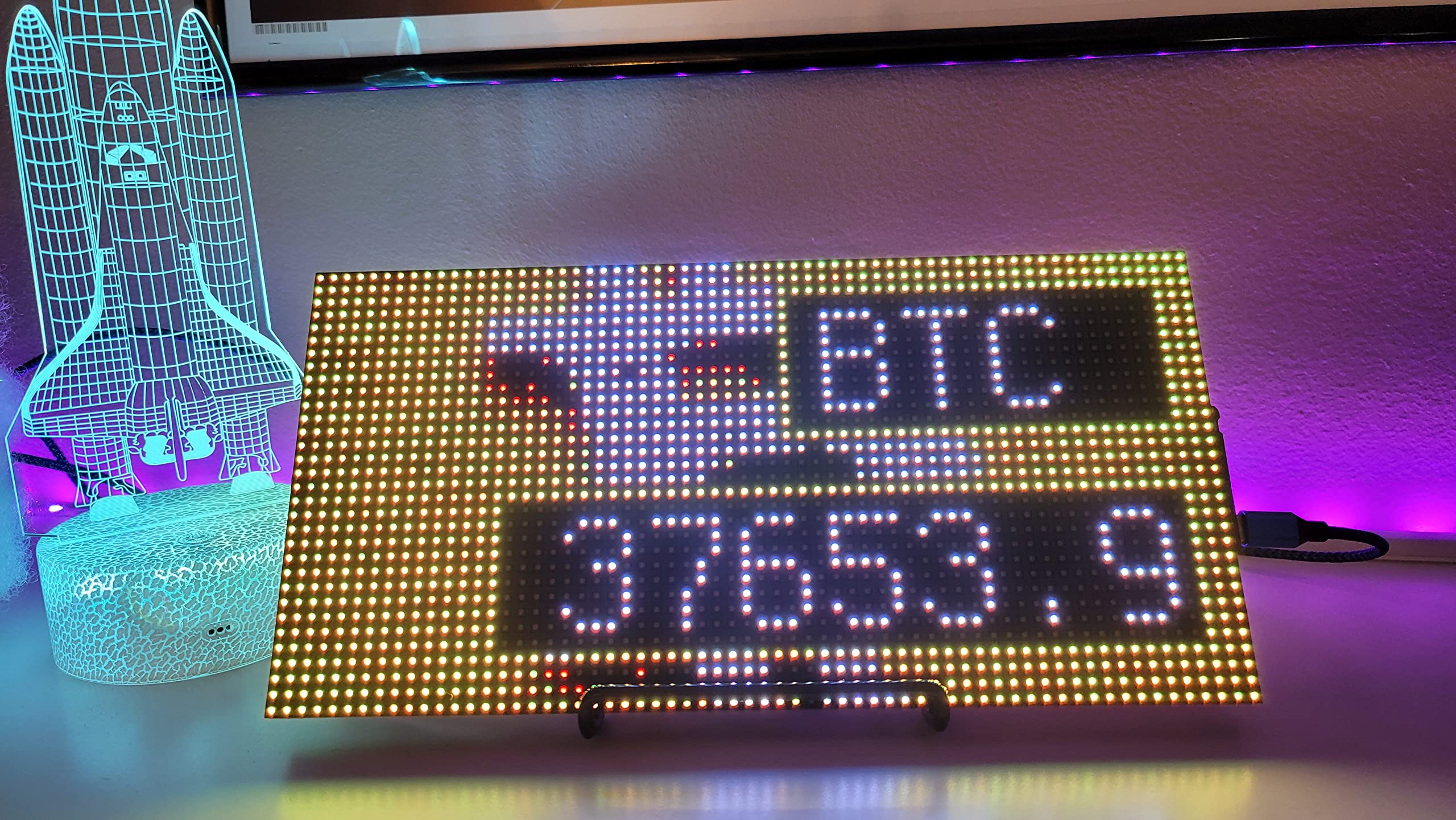 Bitcoin Price Ticker Display WiFi | MoonFlier