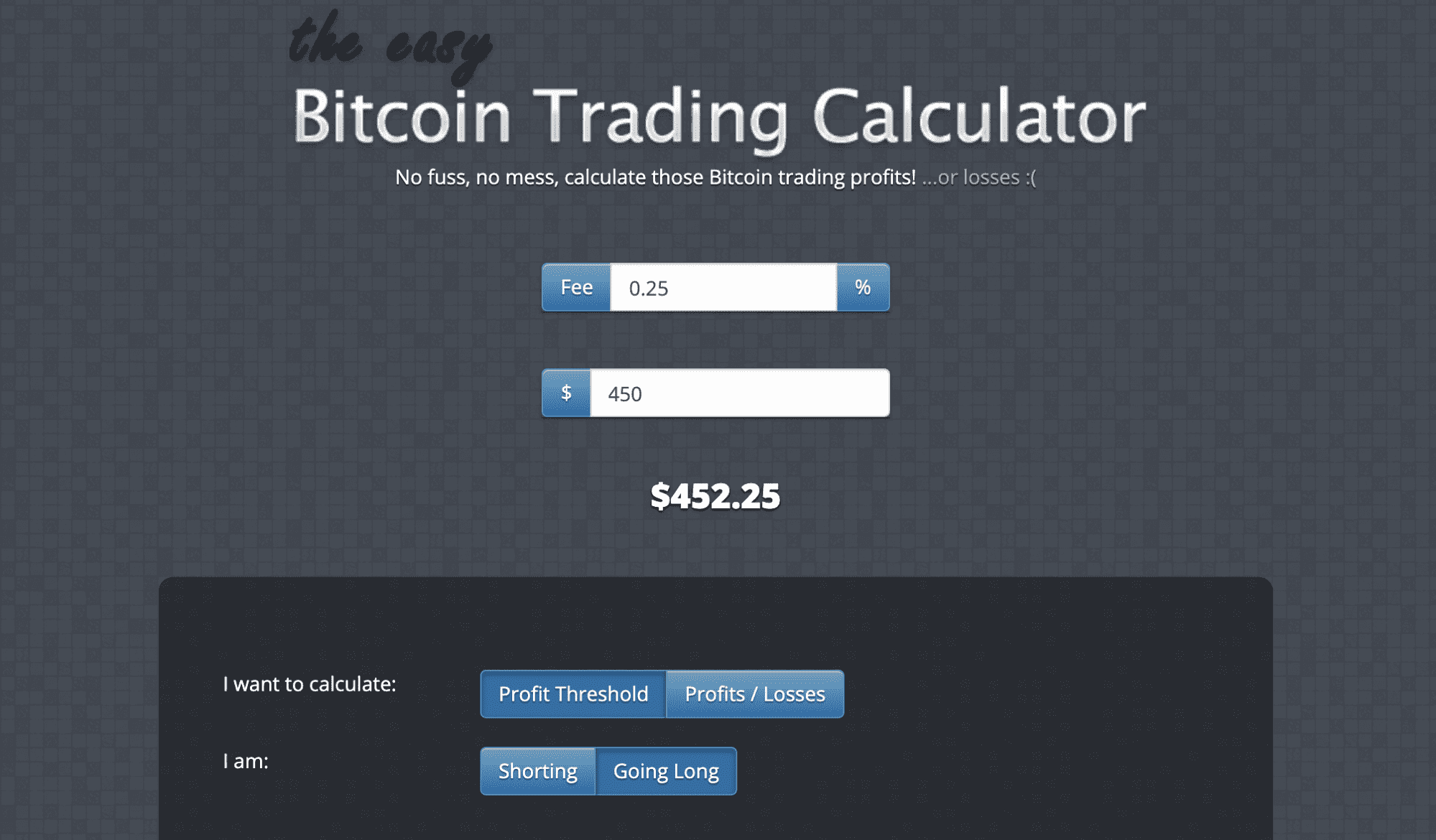 Bitcoin Price Calculator - BTC to USD current price