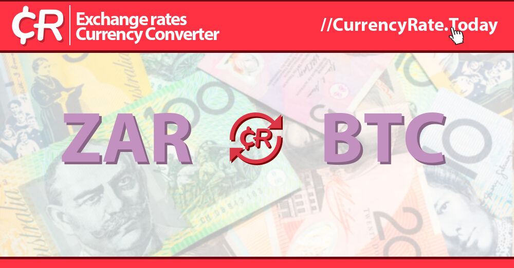 BTC to ZAR Converter | Bitcoin to South African Rand Exchange Rates