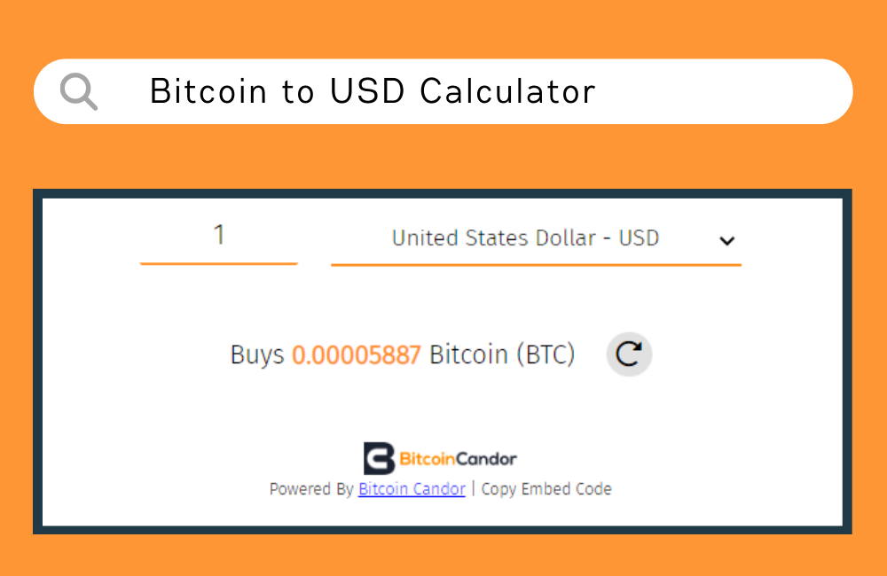 Convert Bitcoin (BTC) to USD Calculator, 1______ BTC to USD